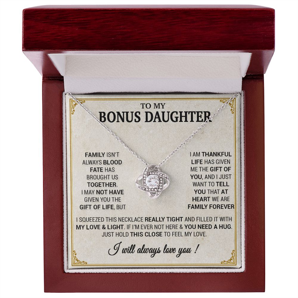 To my Bonus Daughter Necklace