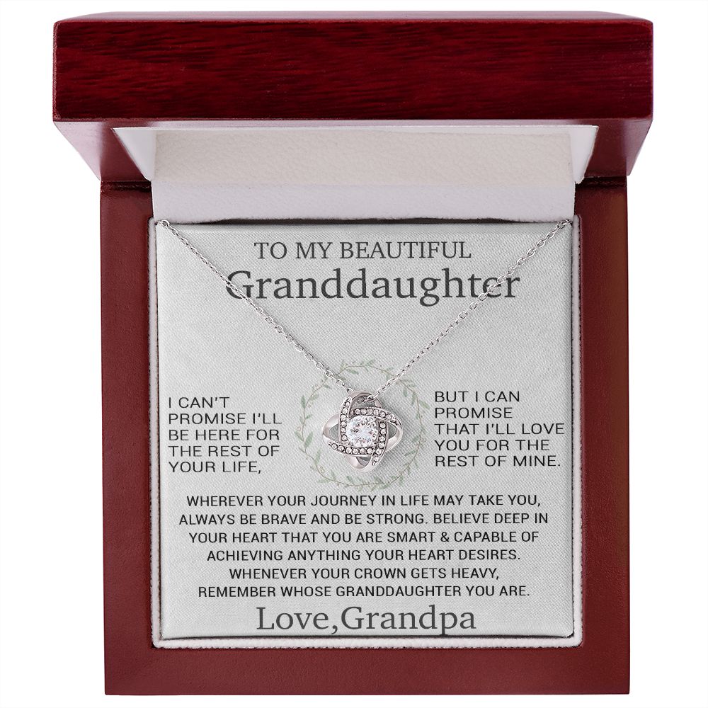 Granddaughter Necklace - Granddaughter Gifts From Grandpa Grandma