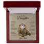 To My Daughter Lion Dad Necklace,Father Daughter Gift,Birthday Gift for Daughter