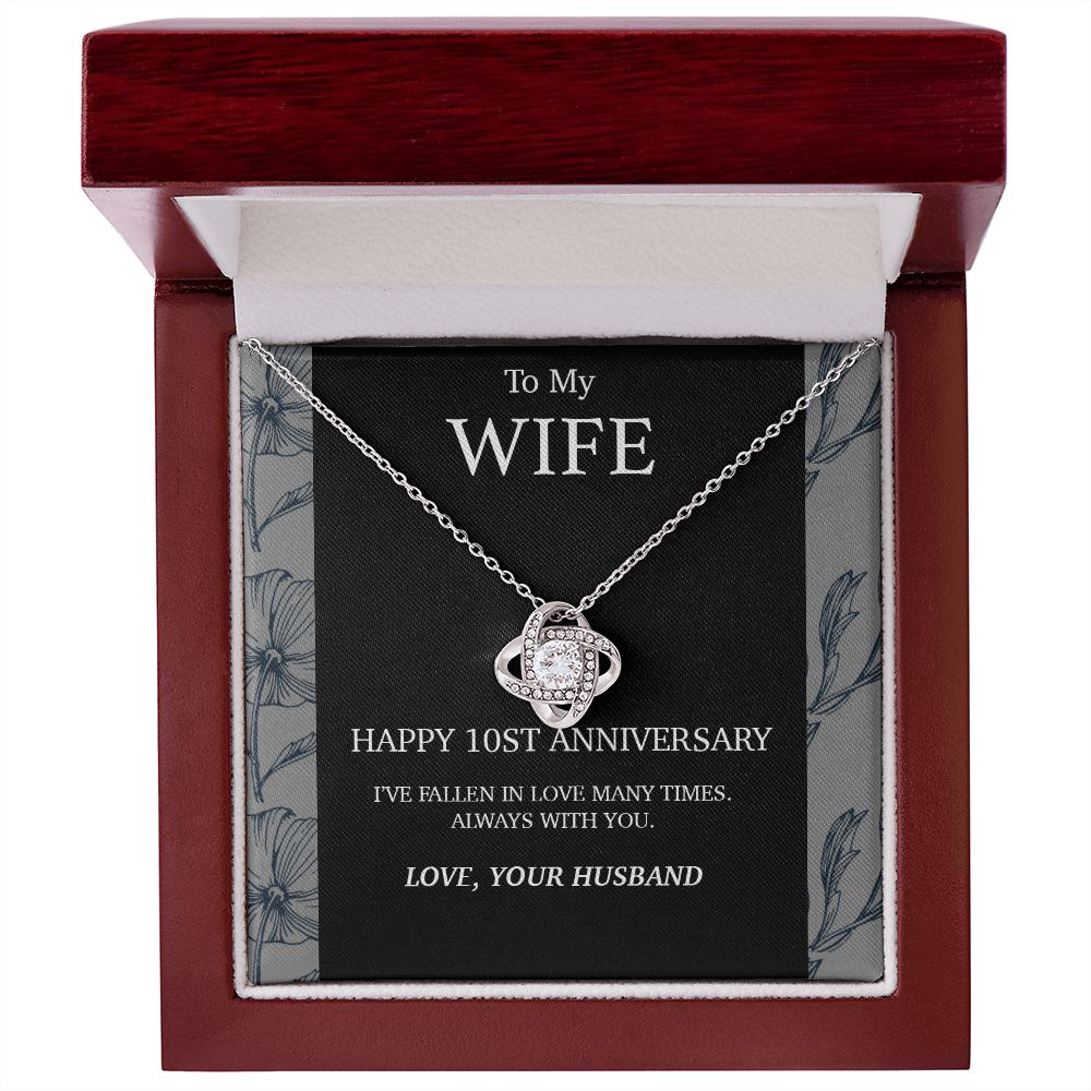 10 Year Anniversary Gift For Wife Necklace,Year Anniversary Gift,10 Year Wedding