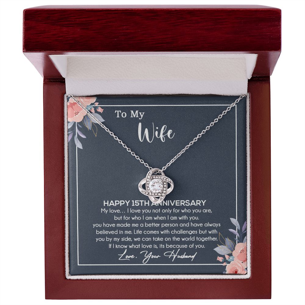 15th Anniversary Gift For Wife Necklace,15 Year Anniversary, 15th Wedding Gift