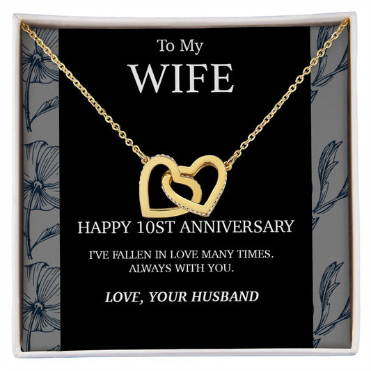 10 Year Anniversary Gift For Wife Necklace,Year Anniversary Gift,10 Year Wedding