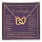 Granddaughter Necklace - Granddaughter Gifts From Grandpa Grandma