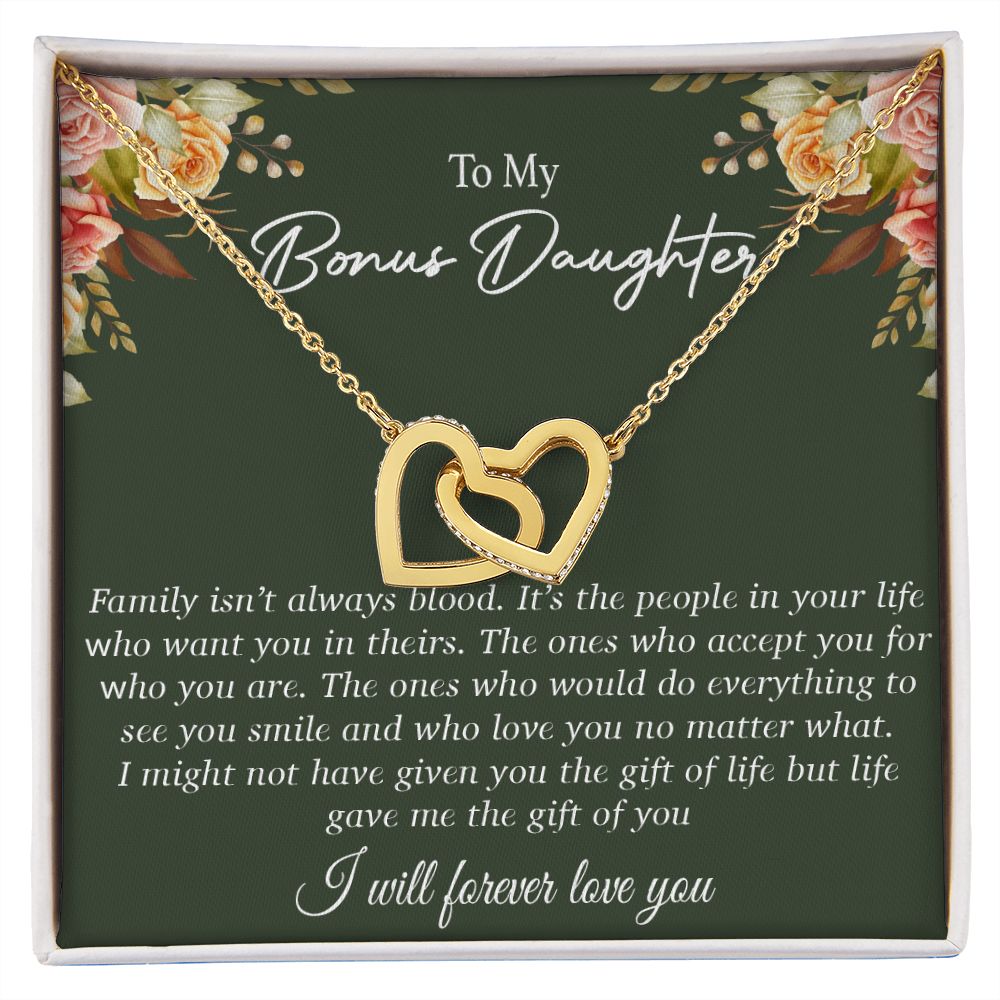 To my Bonus Daughter Necklace, Bonus Daughter, Step Daughter Gift