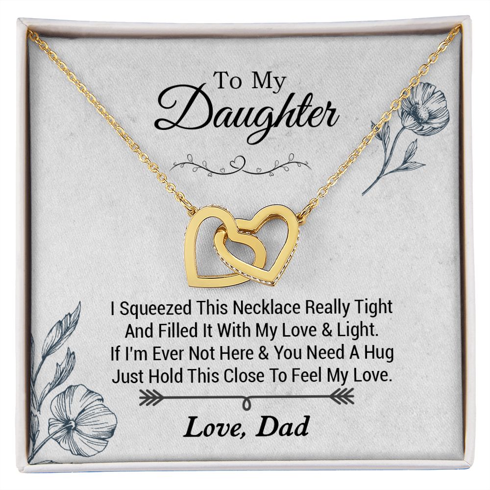 To my Daughter Necklace, Gift for Daughter from Dad, Daughter Necklace
