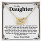 To My Daughter Necklace - Never Forget That I Love You - Love Your Dad Gift