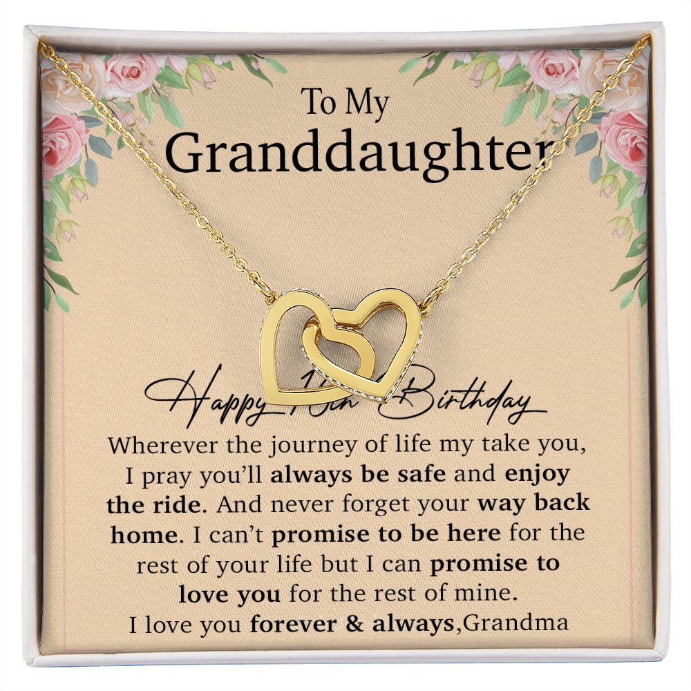 Happy 16th Birthday, To My Granddaughter Necklace, Gift For Granddaughter