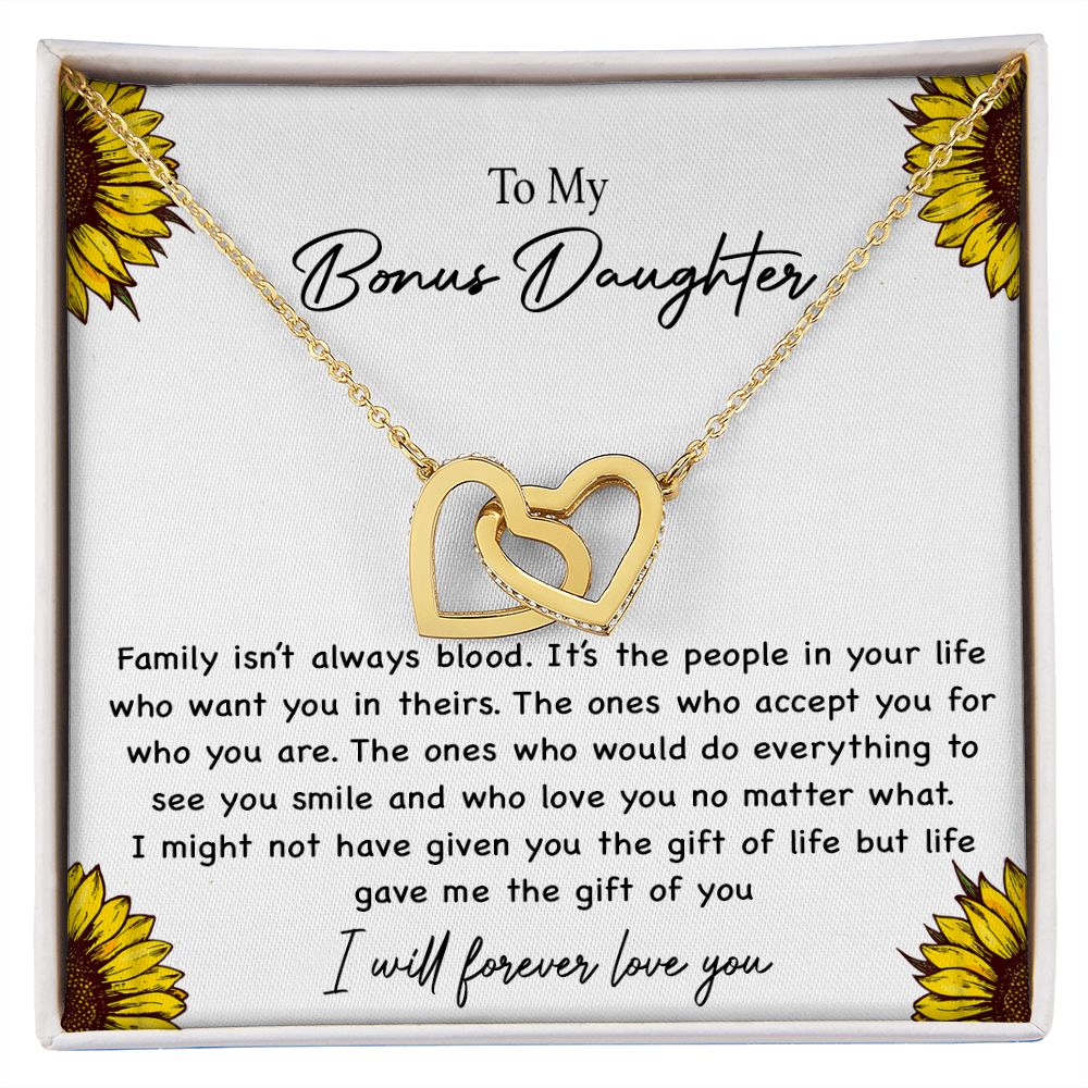 To my Bonus Daughter Necklace, Bonus Daughter, Step Daughter Gift