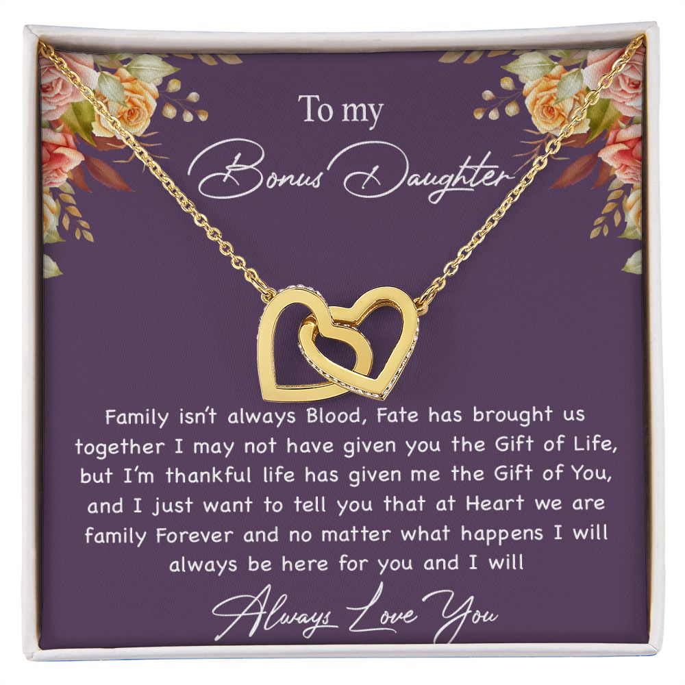 To My Bonus Daughter Necklace, Gift For Daughter, Step Daughter, Christmas Gift