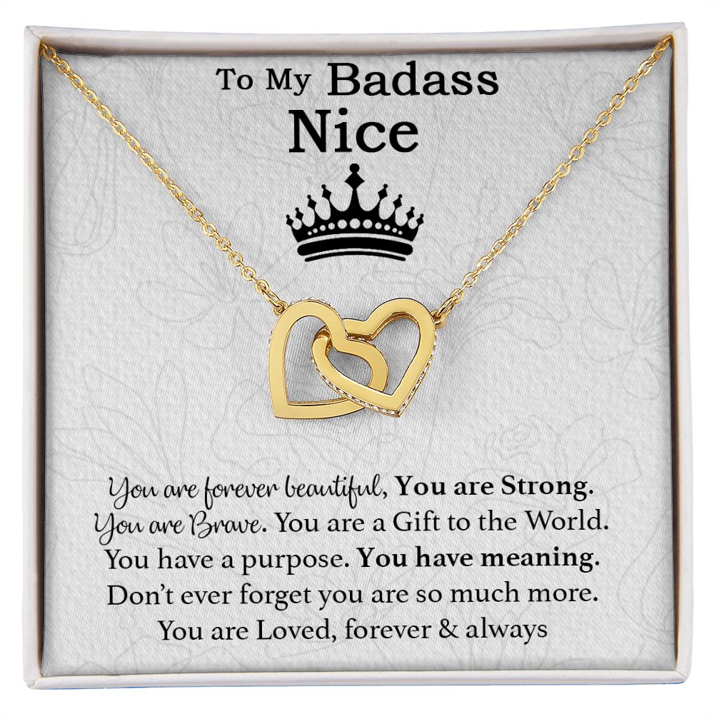 To My Badass Niece Necklace, Birthday Gift, Graduation Gift, Grad Gift