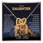 To My Daughter Lion Dad And Daughter Necklace