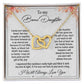 To my bonus daughter necklace