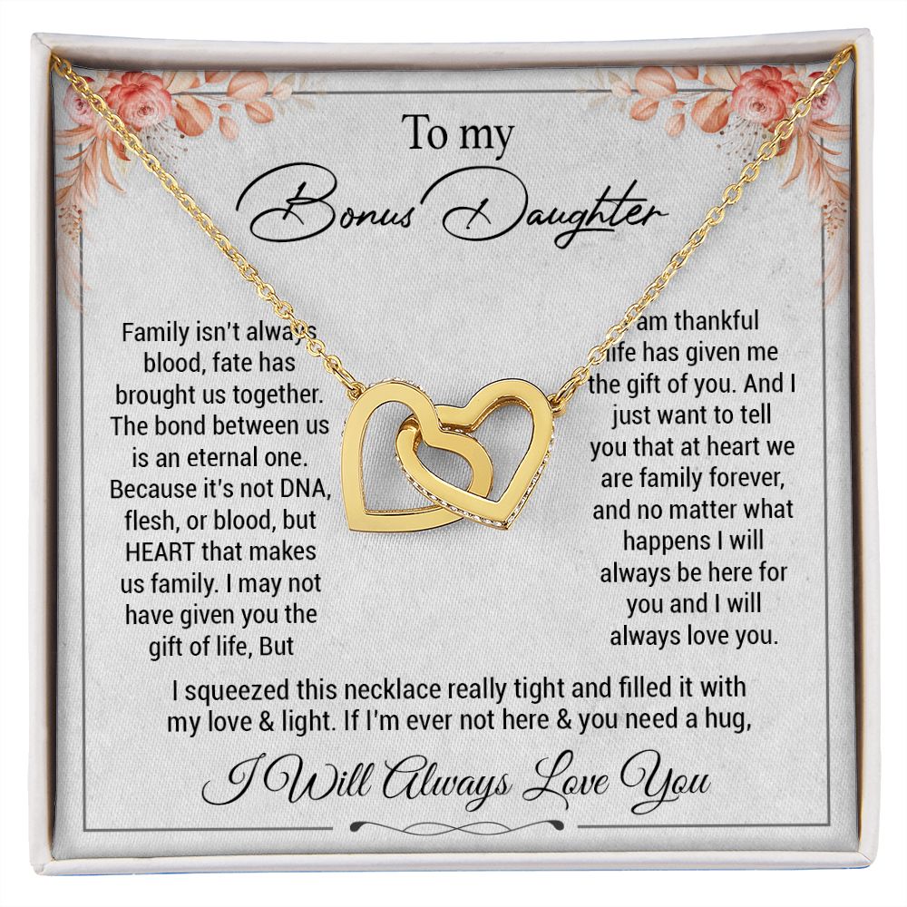 To my bonus daughter necklace