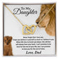 22To My Daughter Necklace, Gift For Daughter From Dad, Daughter Father Lion Gift