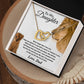 22To My Daughter Necklace, Gift For Daughter From Dad, Daughter Father Lion Gift