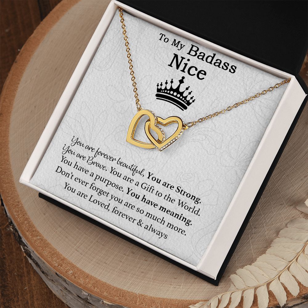 To My Badass Niece Necklace, Birthday Gift, Graduation Gift, Grad Gift
