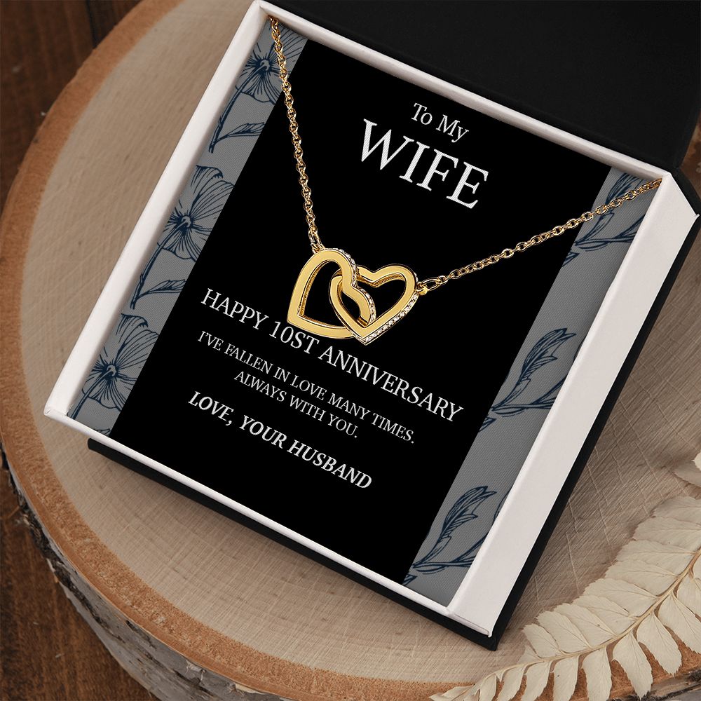 10 Year Anniversary Gift For Wife Necklace,Year Anniversary Gift,10 Year Wedding