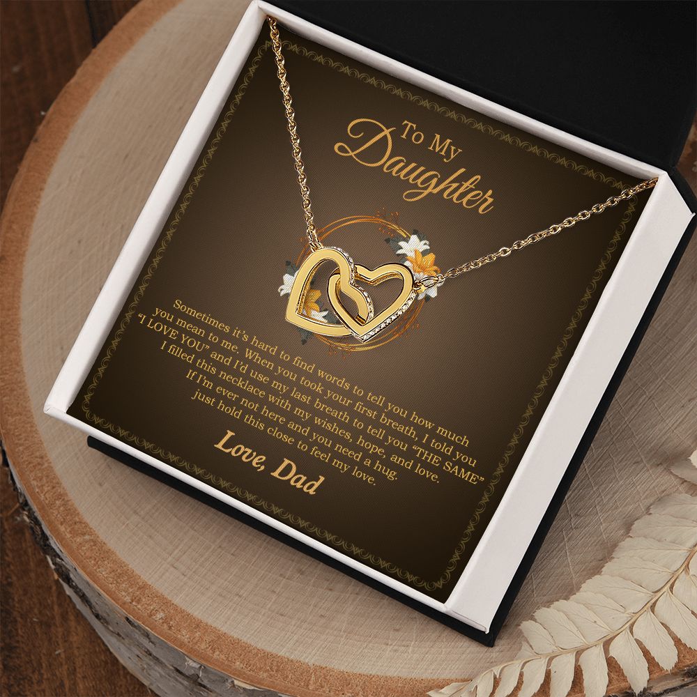 11To My Daughter Necklace, Gift For Daughter From Dad, Daughter Father Necklace