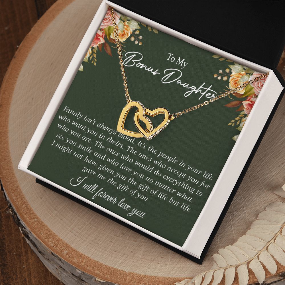 To my Bonus Daughter Necklace, Bonus Daughter, Step Daughter Gift