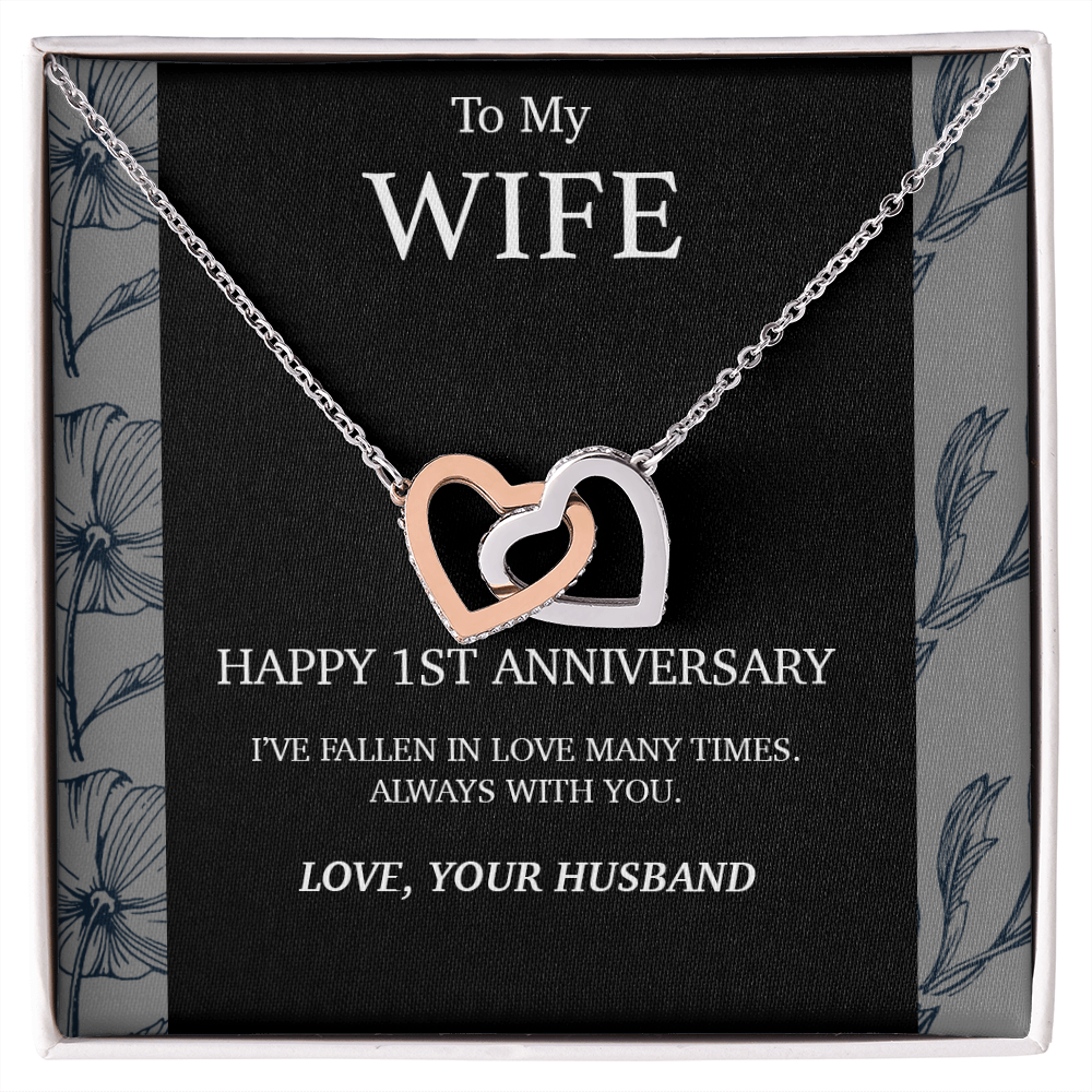 1 Year Anniversary Gift For Wife Necklace, Year Anniversary Gifts,1 Year Wedding