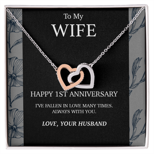 1 Year Anniversary Gift For Wife Necklace, Year Anniversary Gifts,1 Year Wedding