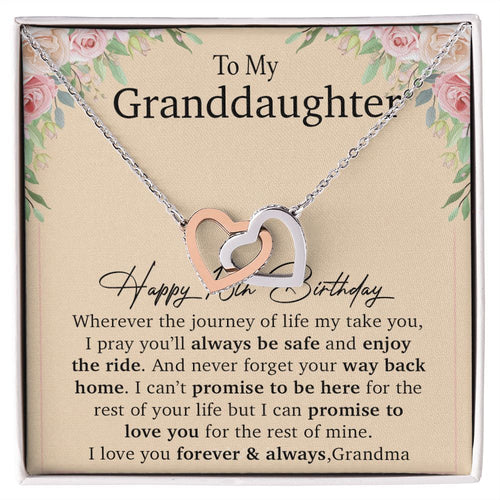 Happy 16th Birthday, To My Granddaughter Necklace, Gift For Granddaughter
