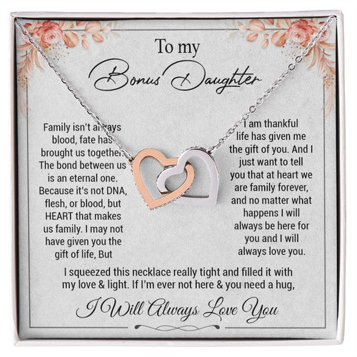 To my bonus daughter necklace