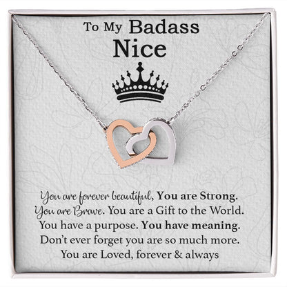 To My Badass Niece Necklace, Birthday Gift, Graduation Gift, Grad Gift