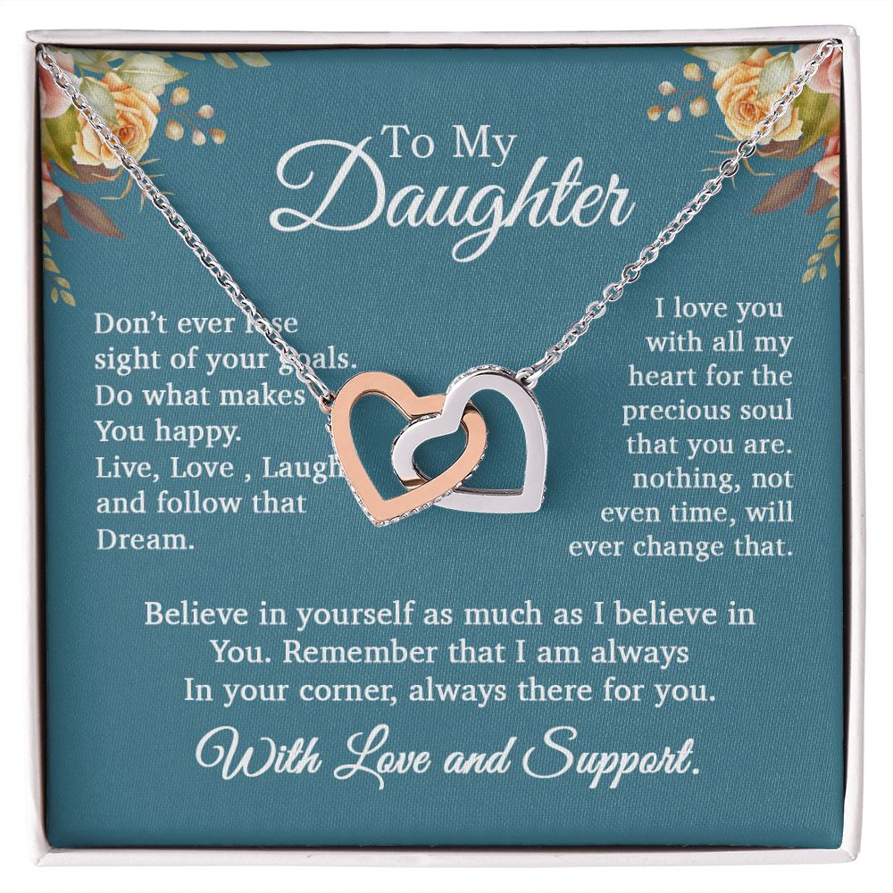 To My Daughter Necklace, Gift For Daughter From Mom and Dad, Daughter Necklace
