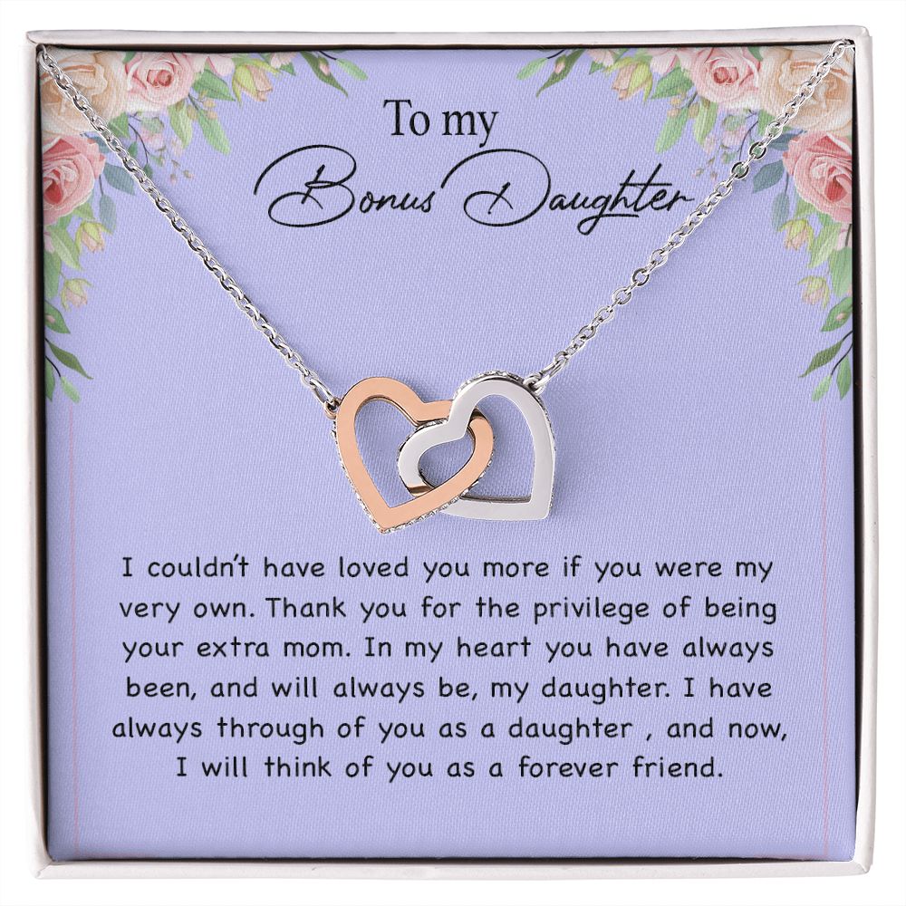 To my Bonus Daughter Necklace, Bonus Daughter, Step Daughter Gift