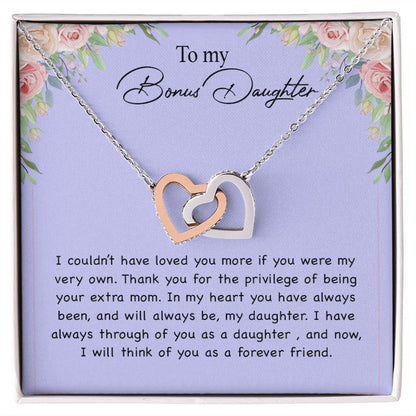 To my Bonus Daughter Necklace, Bonus Daughter, Step Daughter Gift