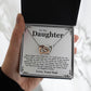 To My Daughter Necklace - Never Forget That I Love You - Love Your Dad Gift