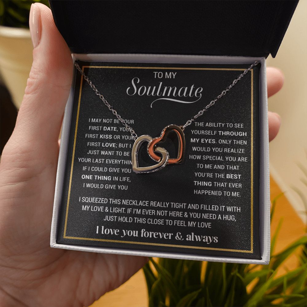 To My Soulmate Necklace, Gift For Wife, Gift from Husband, Valentine Days Gift