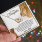 22To My Daughter Necklace, Gift For Daughter From Dad, Daughter Father Lion Gift