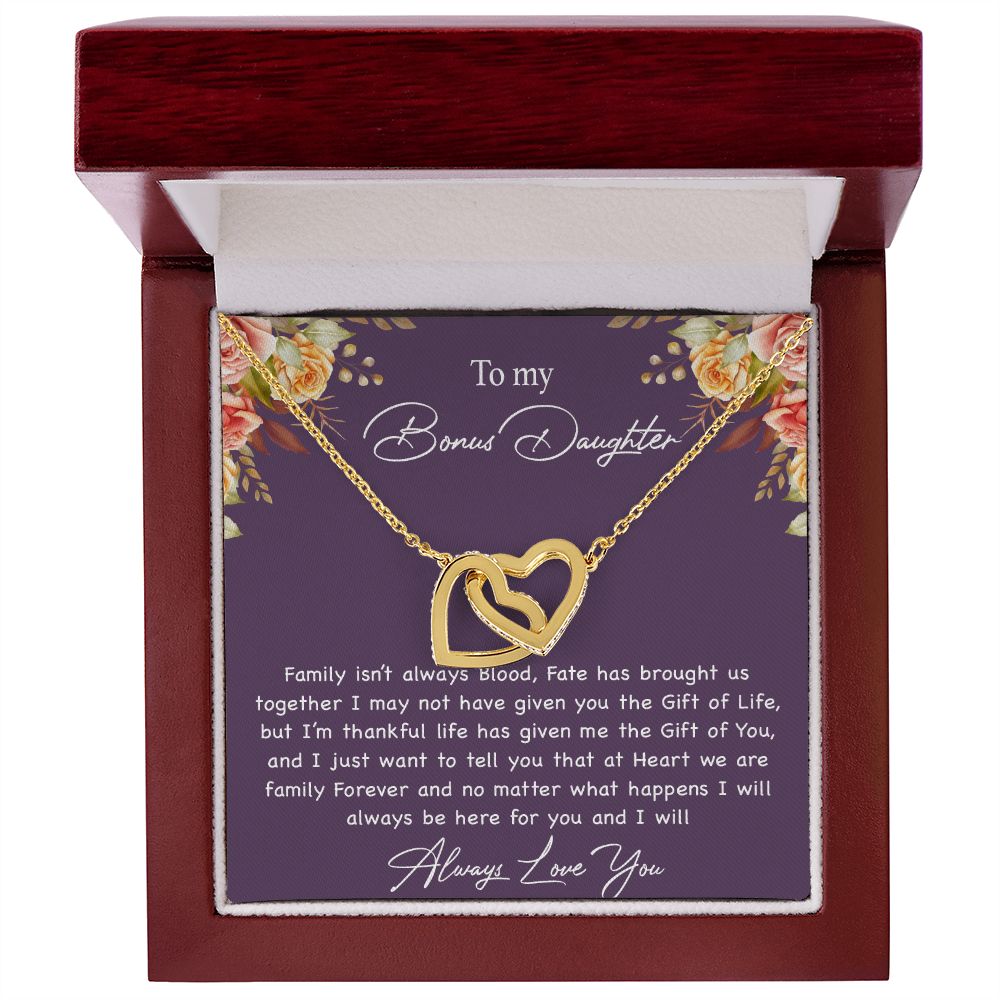 To My Bonus Daughter Necklace, Gift For Daughter, Step Daughter, Christmas Gift