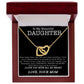 To My Beautiful Daughter Necklace, Necklace for Daughter, Daughter Gifts