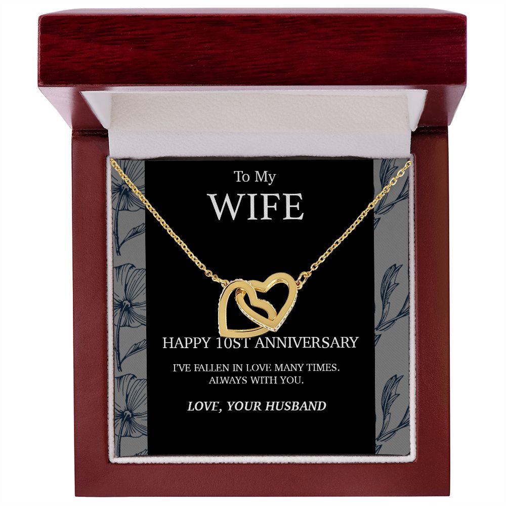 10 Year Anniversary Gift For Wife Necklace,Year Anniversary Gift,10 Year Wedding