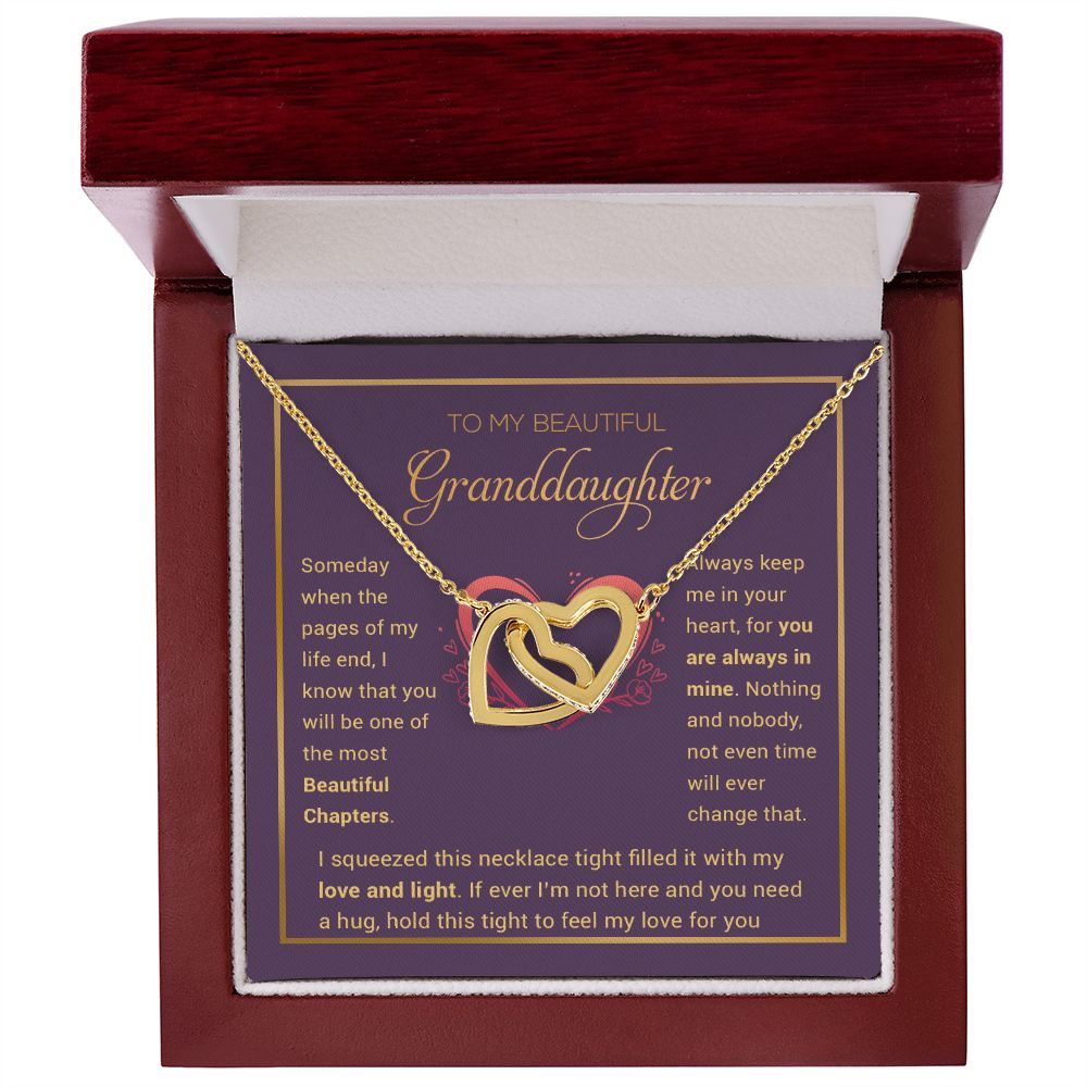 Granddaughter Necklace - Granddaughter Gifts From Grandpa Grandma