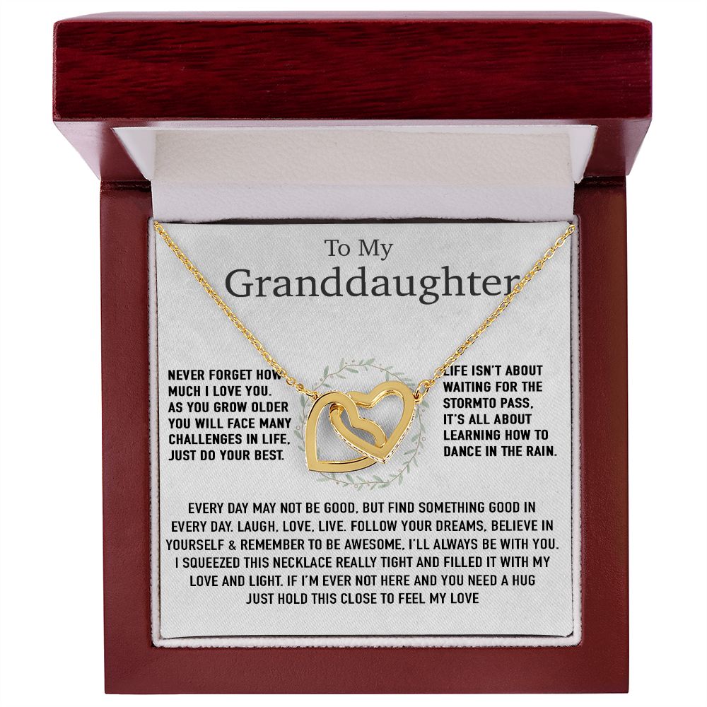 To My Granddaughter Necklace, Birthday Gift For Granddaughter, Birthday Gifts