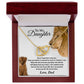 22To My Daughter Necklace, Gift For Daughter From Dad, Daughter Father Lion Gift