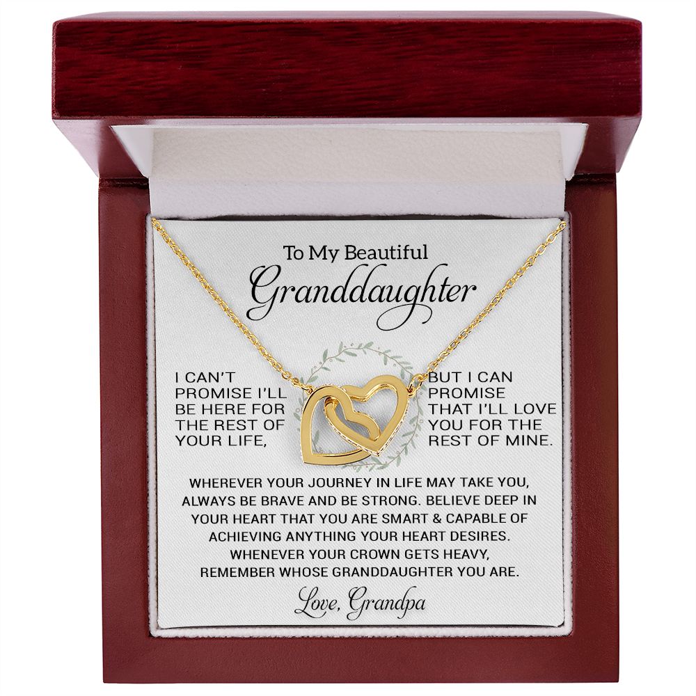 To My Granddaughter Necklace, Birthday Gift For Granddaughter, Birthday Gifts