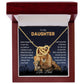 To My Daughter Lion Dad And Daughter Necklace