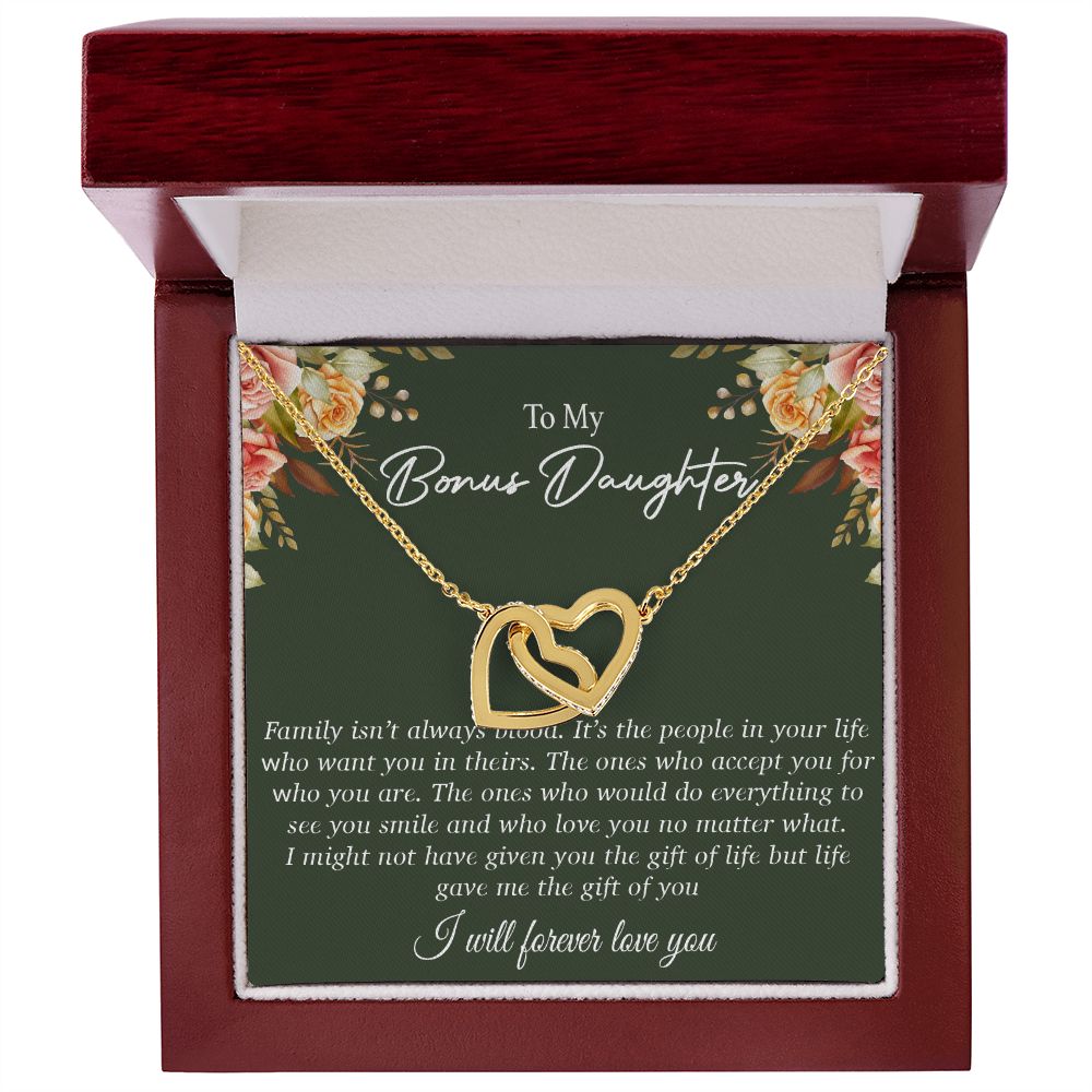 To my Bonus Daughter Necklace, Bonus Daughter, Step Daughter Gift