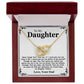 To My Daughter Necklace - Never Forget That I Love You - Love Your Dad Gift