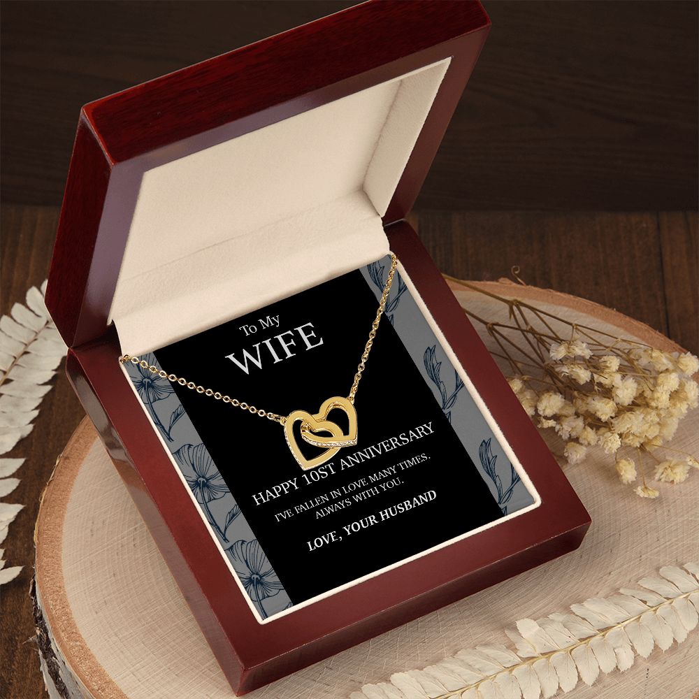 10 Year Anniversary Gift For Wife Necklace,Year Anniversary Gift,10 Year Wedding