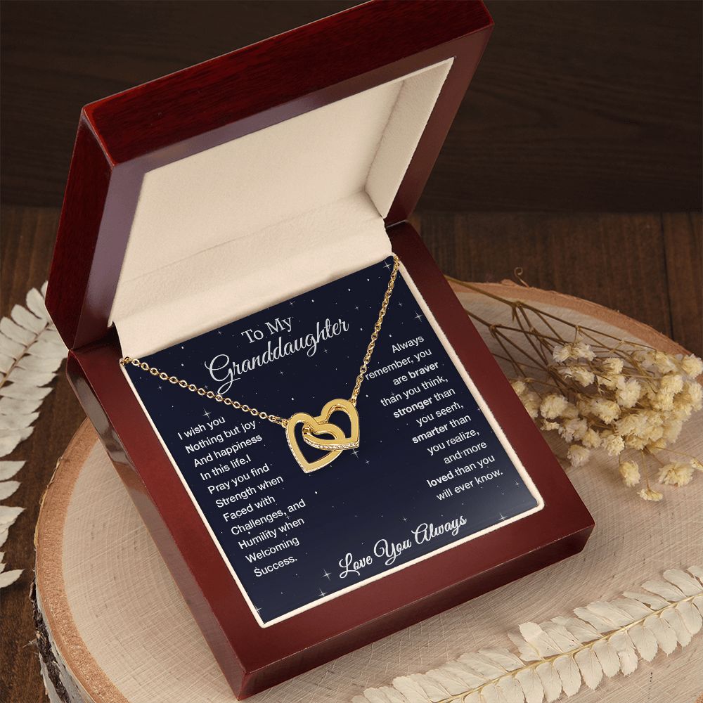 Granddaughter Necklace - Granddaughter Gifts From Grandpa Grandma
