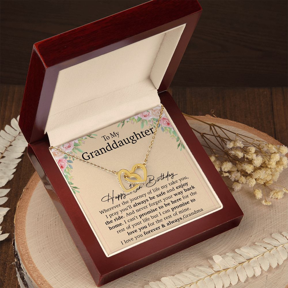 Happy 16th Birthday, To My Granddaughter Necklace, Gift For Granddaughter
