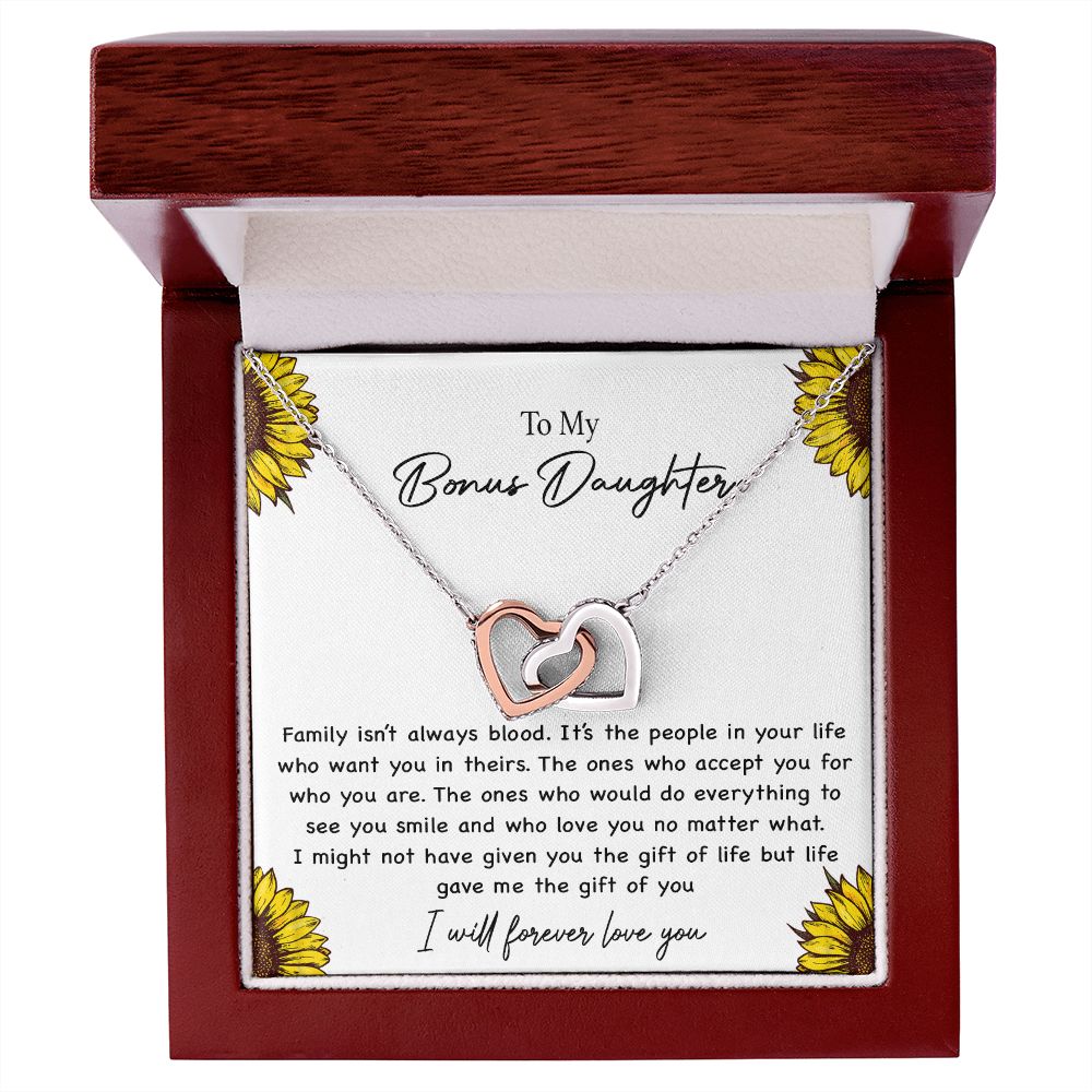 To my Bonus Daughter Necklace, Bonus Daughter, Step Daughter Gift