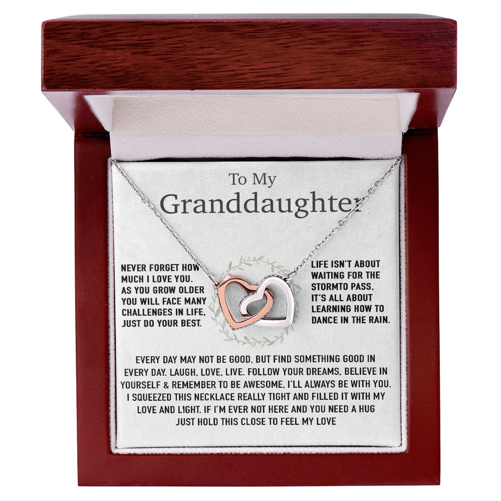 To My Granddaughter Necklace, Birthday Gift For Granddaughter, Birthday Gifts