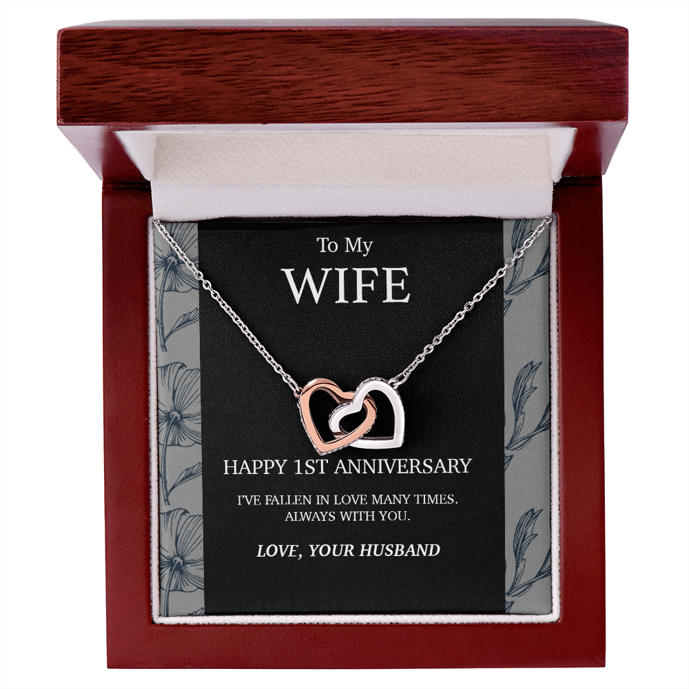 1 Year Anniversary Gift For Wife Necklace, Year Anniversary Gifts,1 Year Wedding
